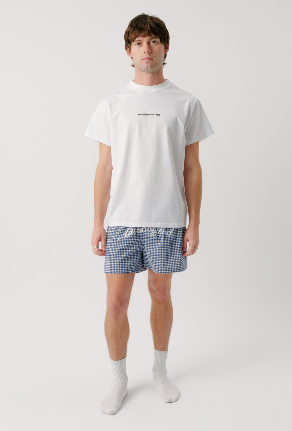BOYFRND BOXER - NAVY CHECK