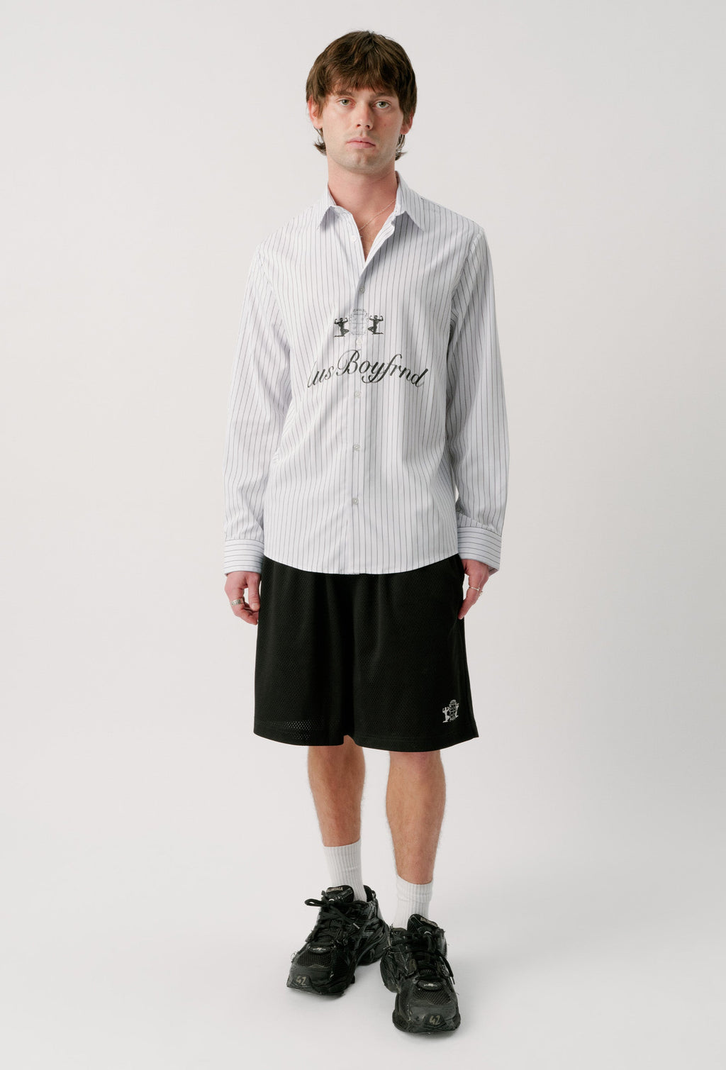 OG PINSTRIPE BUTTON UP SHIRT