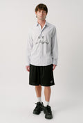 OG PINSTRIPE BUTTON UP SHIRT