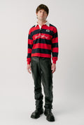 RUGBY JERSEY - RED + NAVY