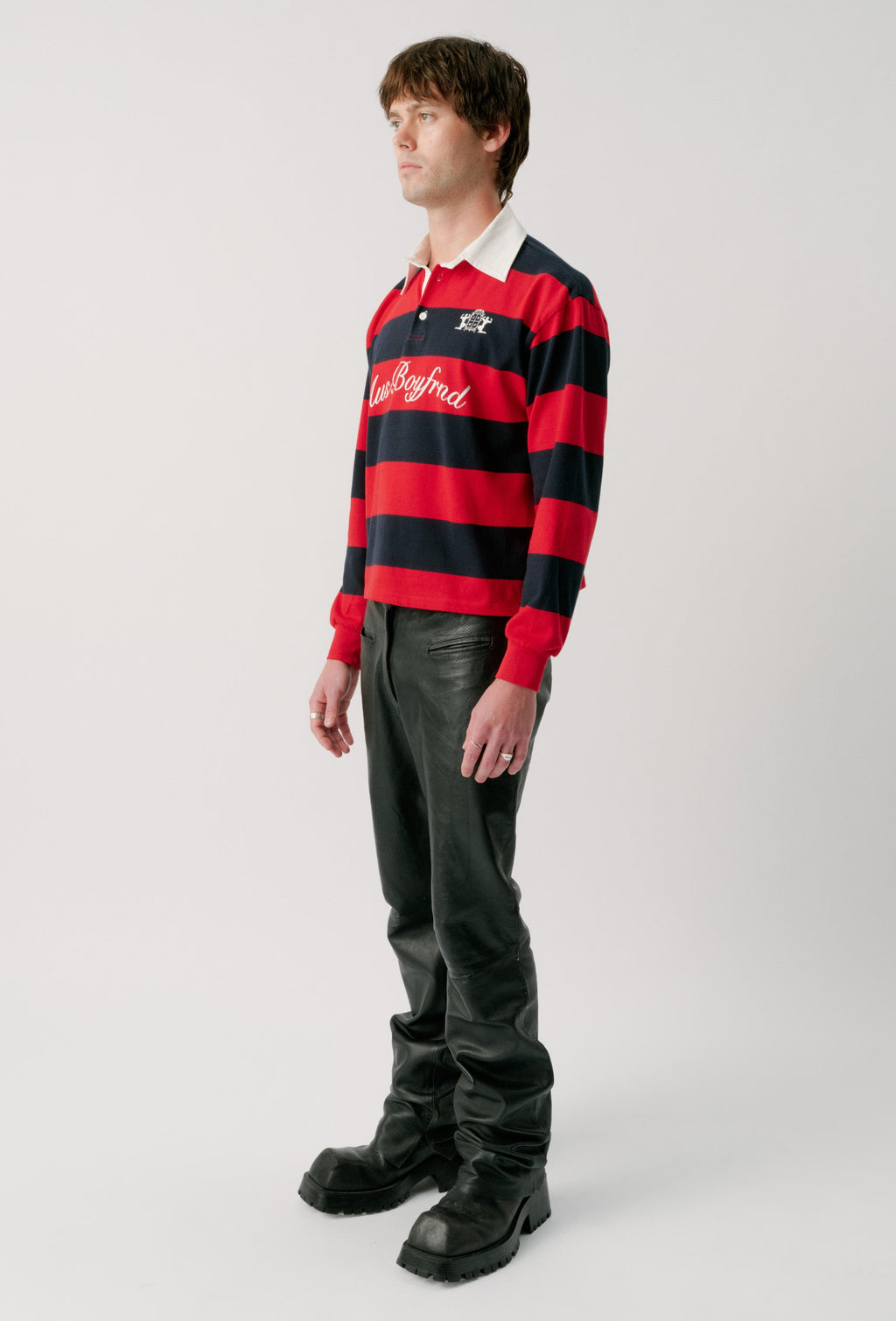 RUGBY JERSEY - RED + NAVY