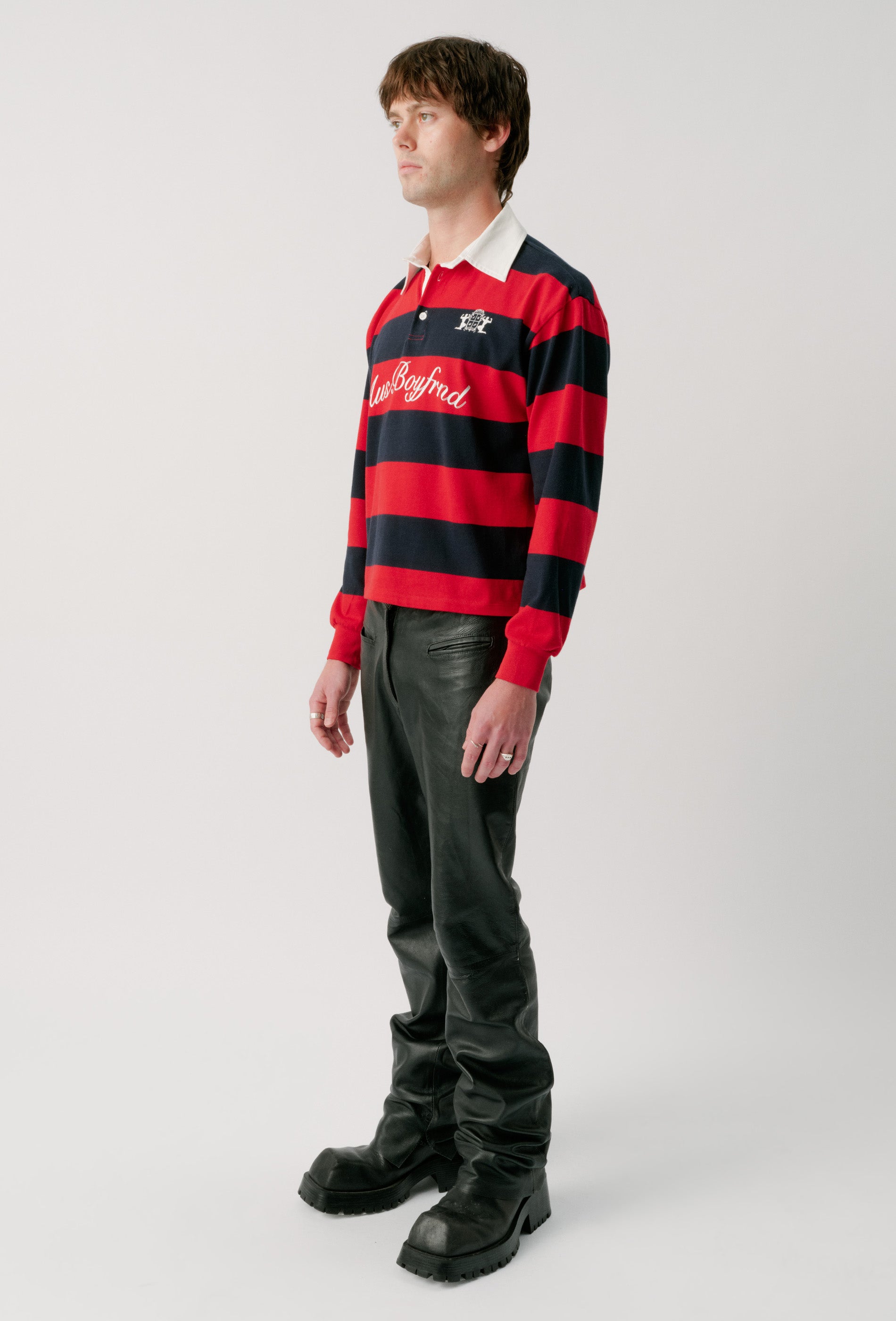RUGBY JERSEY - RED + NAVY
