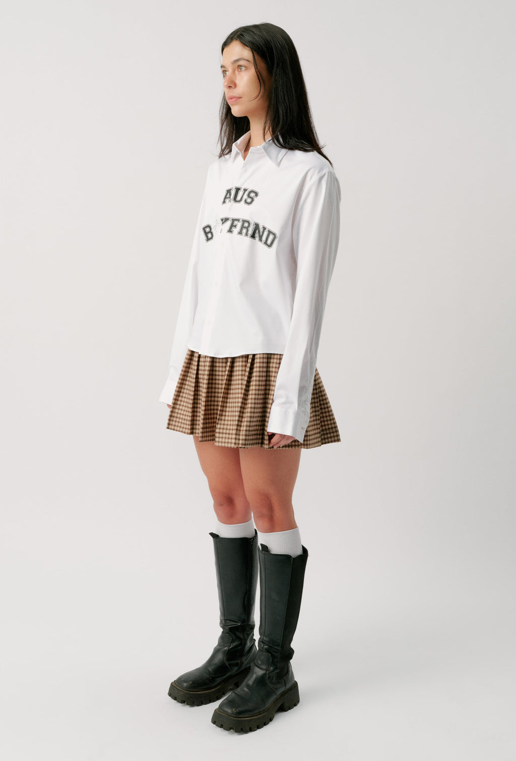 SPORTSTAR TARTAN MINISKIRT - TAN