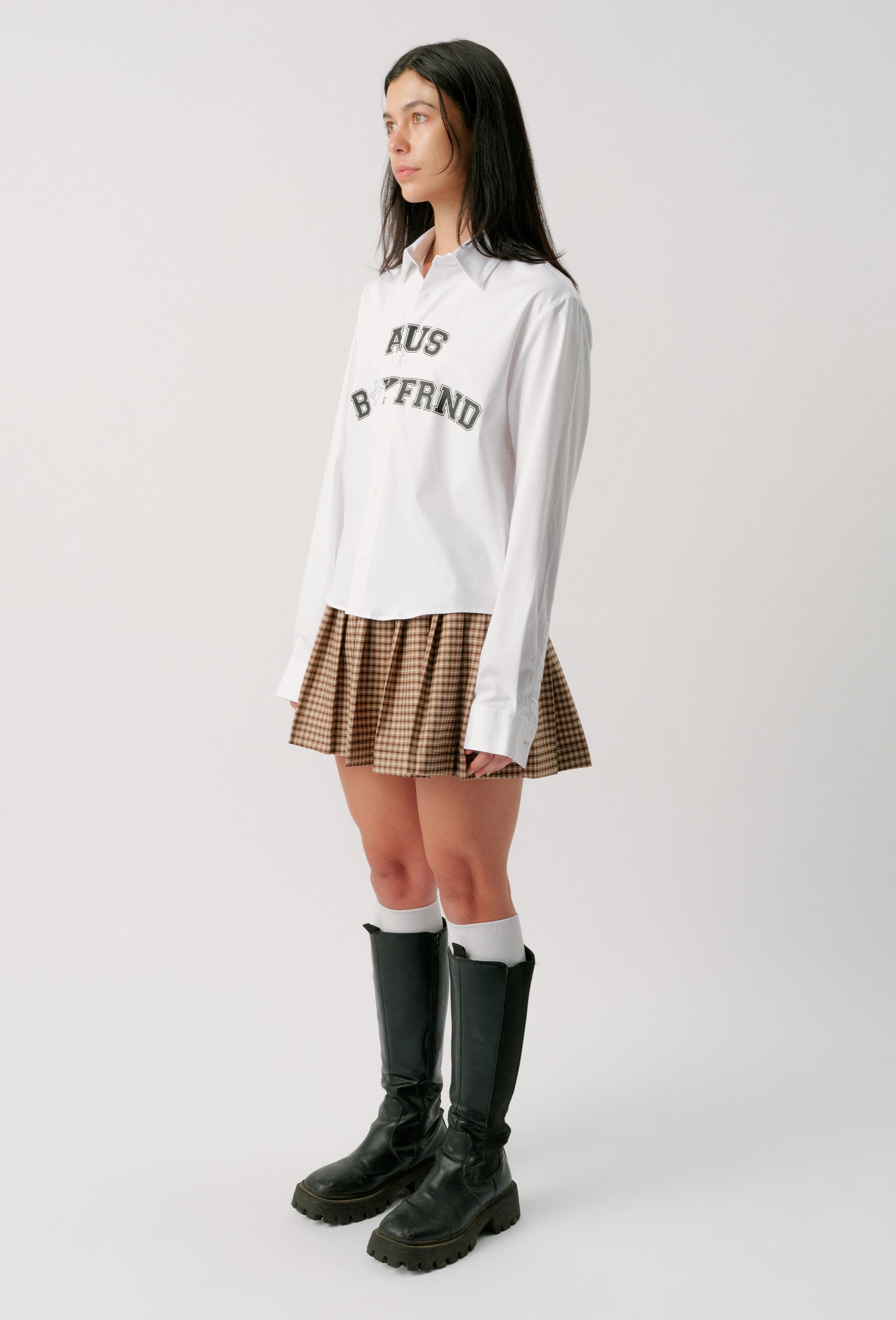 SPORTSTAR TARTAN MINISKIRT - TAN