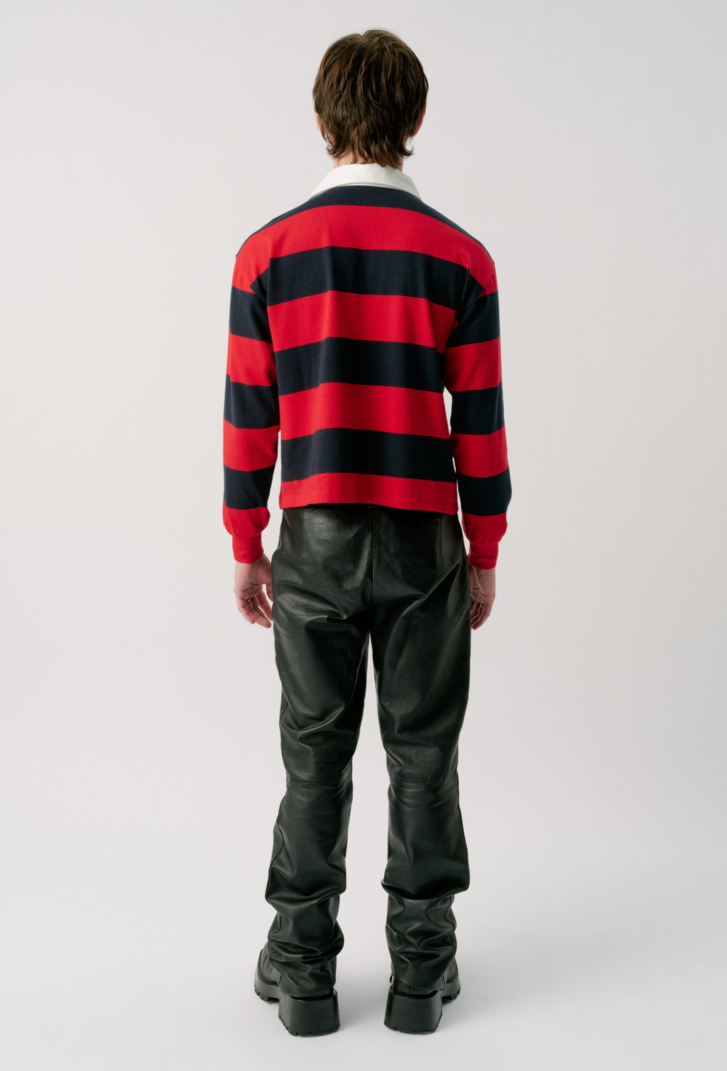 RUGBY JERSEY - RED + NAVY