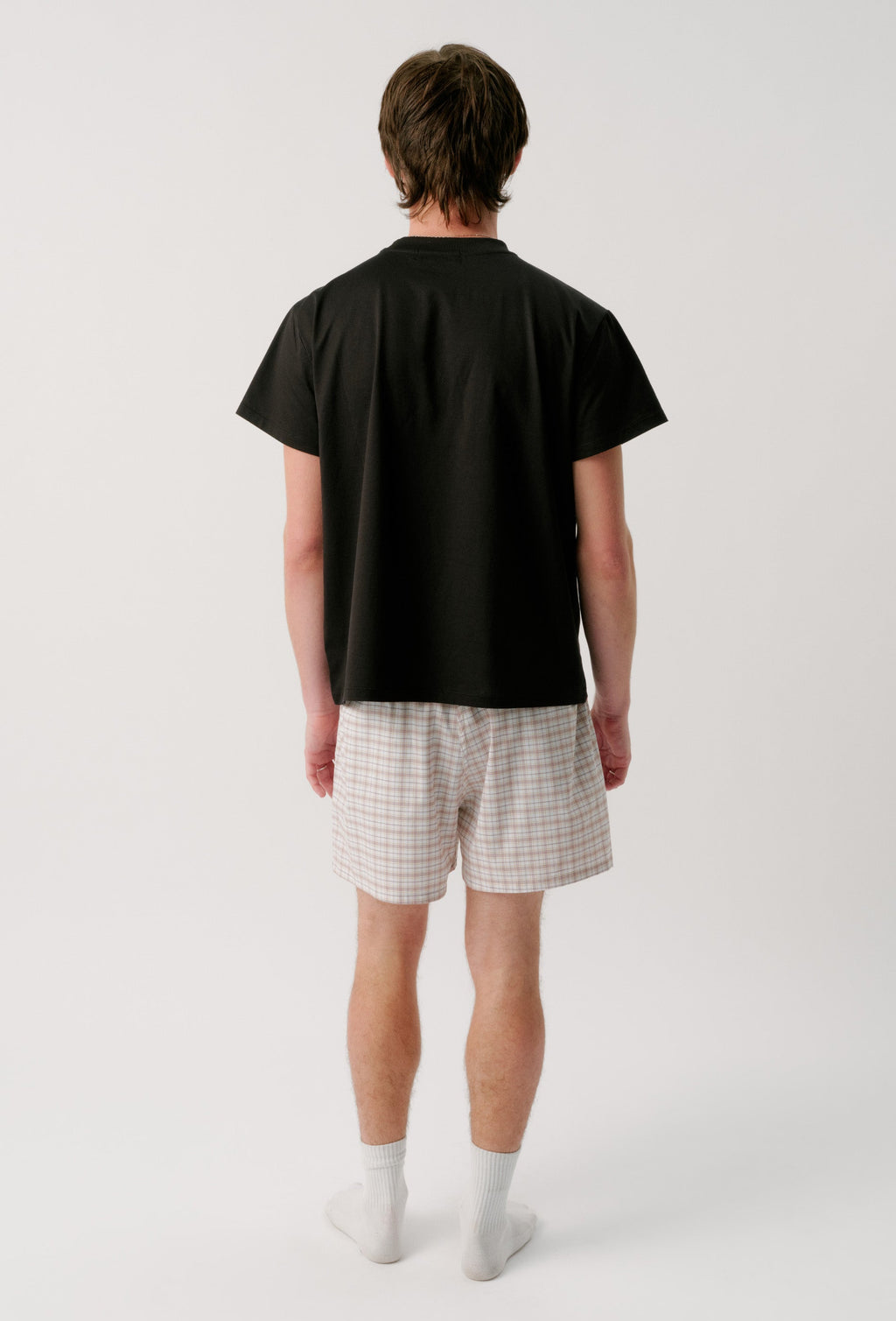 BOYFRND BOXER - TAN CHECK