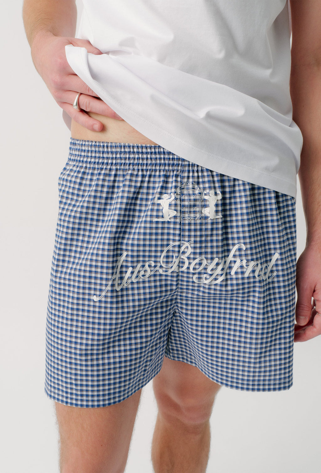 BOYFRND BOXER - NAVY CHECK