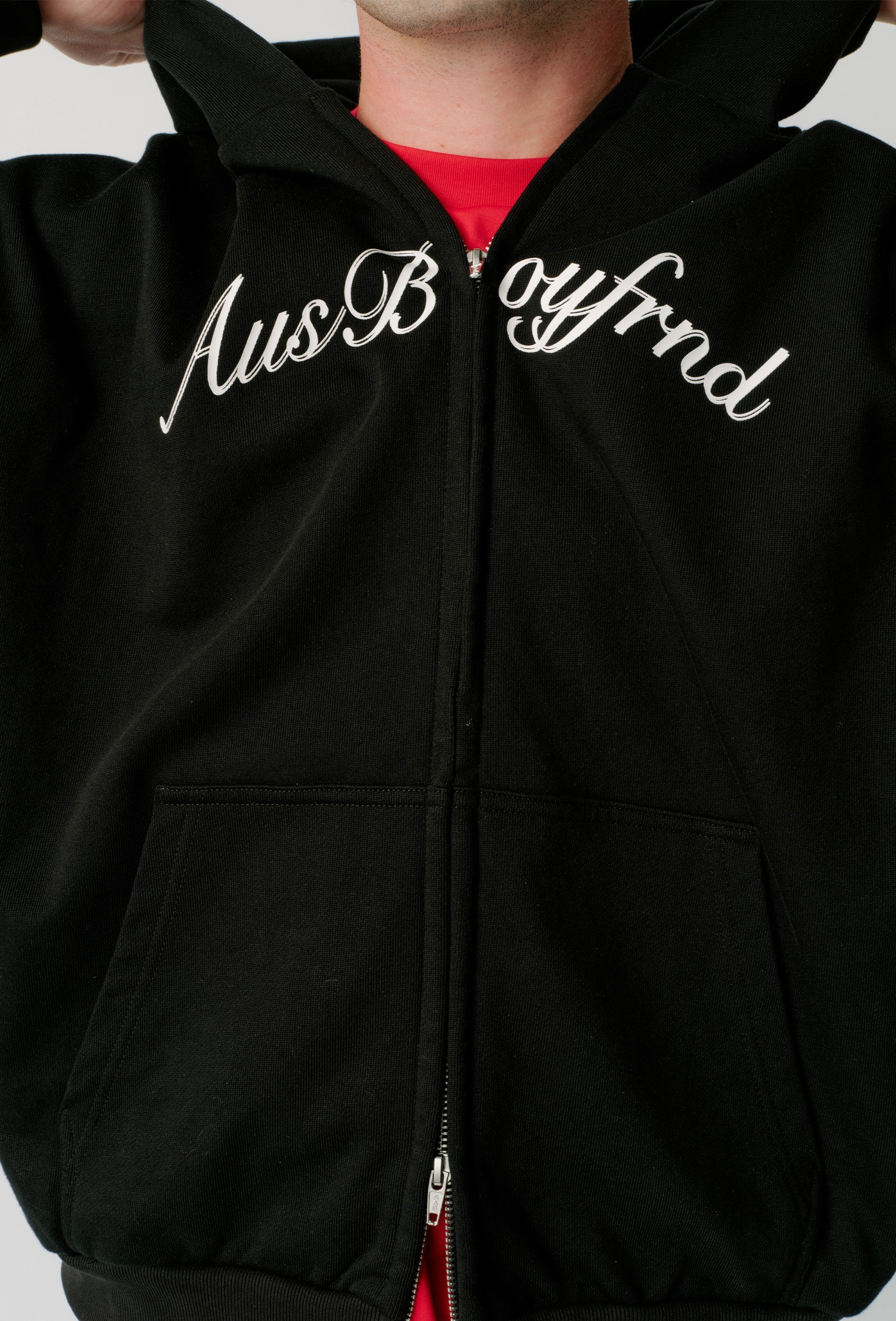BOYFRND DOUBLE ZIP UP HOODIE