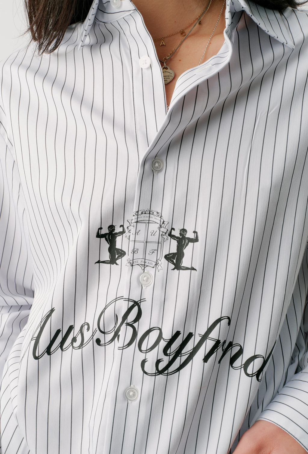 OG PINSTRIPE BUTTON UP SHIRT