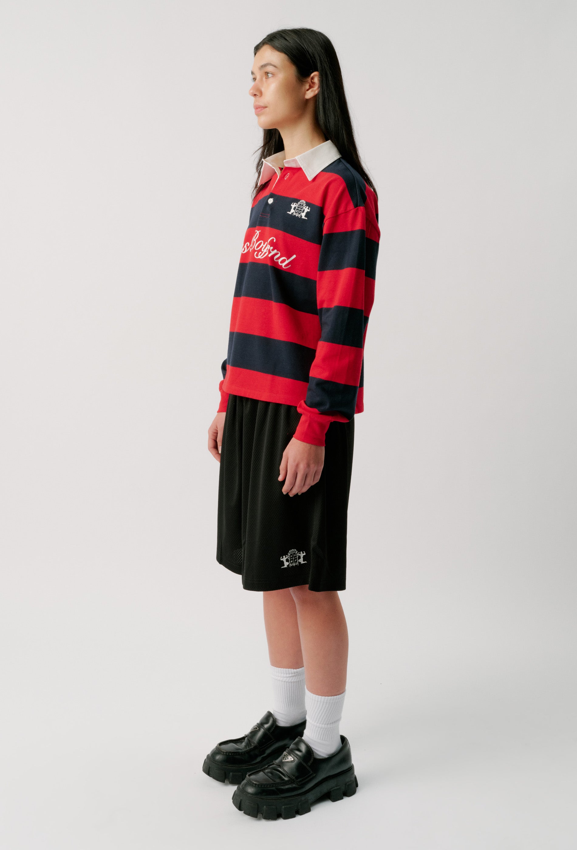 RUGBY JERSEY - RED + NAVY