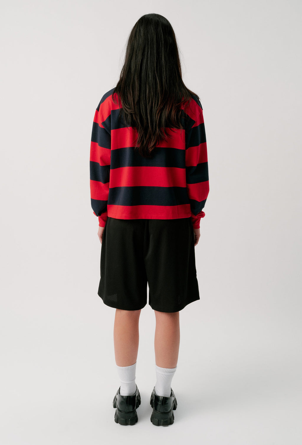RUGBY JERSEY - RED + NAVY